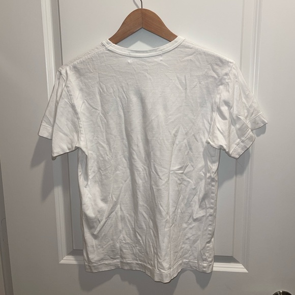 Comme des garçons white tshirt with black heart - Picture 2 of 2